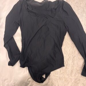 Abercrombie & Fitch Black square Neck Top